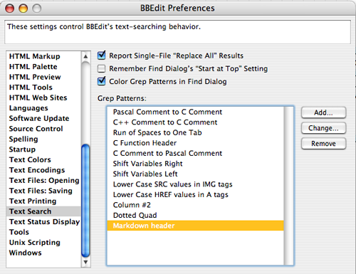 bbedit search preferences