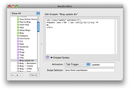 textmate set up two window