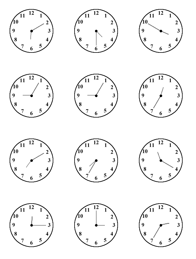 blank clock faces description