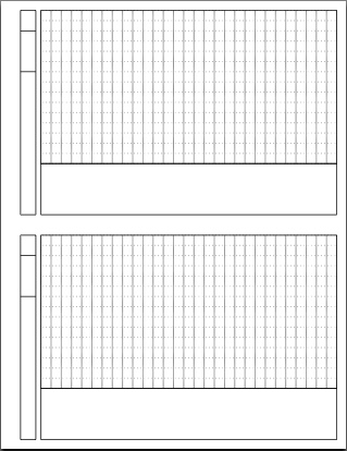 Longer topbinding template