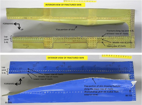 NTSB photo of removed section