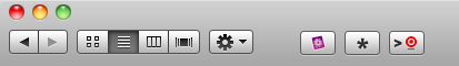 New Finder Toolbar