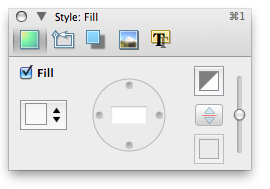 OmniGraffle Fill Inspector panel