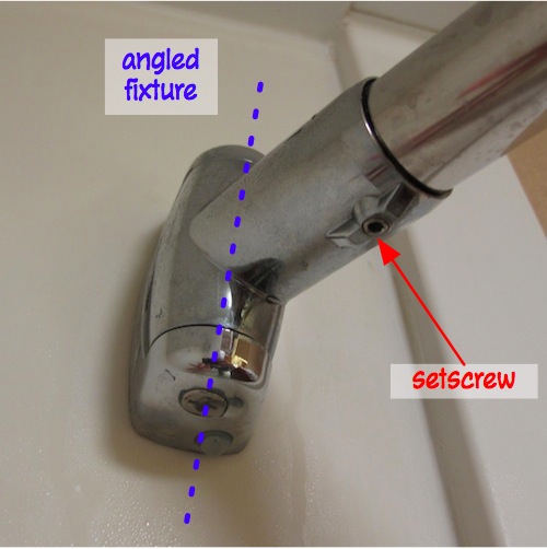 Curtain rod end fixture