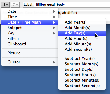 Date/Time Math in TextExpander